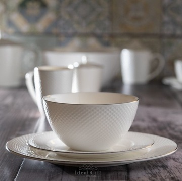 Вилла Италия Бари Платин Набор тарелок на 12 персон.