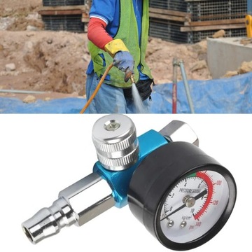 REDUKTOR CIŚNIENIA POWIETRZA PISTOLETU LAKIERNICZEGO 1/4 REGULATOR