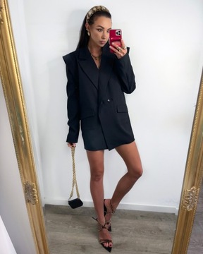 La Milla черная свободная куртка оверсайз, подушки универсального размера