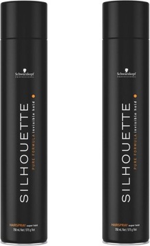 SILHOUETTE SCHWARZKOPF SUPER HOLD ZESTAW 2X750ML MOCNY LAKIER UTRWALENIE