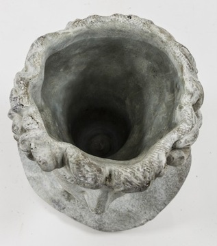 КРЫШКА, ЦВЕТОЧНЫЙ ГОРШОК, АНТИЧНАЯ ГОЛОВКА БЕТОН 23x17x15см 121106
