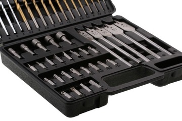 НАБОР СВЕРЛ И СВЕРЛ 57 ШТ. В КОРПУСЕ ДЛЯ БЕТОНА, МЕТАЛЛА, ДЕРЕВА