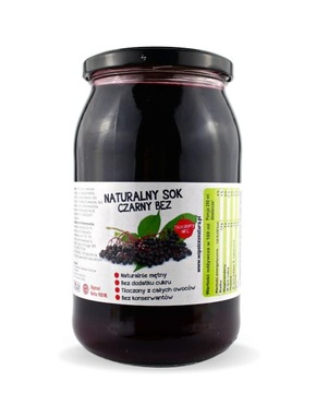 Sok z Czarnego Bzu 100% 900ml