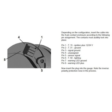 Индикатор температуры VDO A2C59514237 охлаждающая жидкость