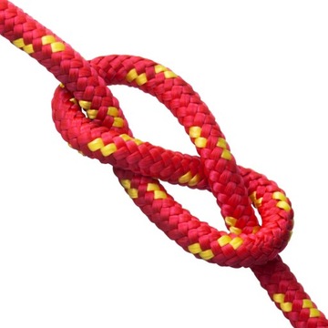 Lina Linka polipropylenowa pleciona żeglarska CZERWONA 6mm 10m