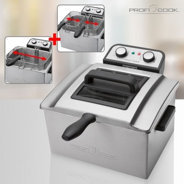 БОЛЬШАЯ МАСЛЯНАЯ ФРИТЮРНИЦА 4 литра PROFICOOK PC-FR 10