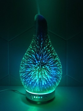 Светодиодная лампа с ароматическим диффузором и увлажнителем + масло