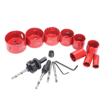 Набор кольцевых пил для сверления из быстрорежущей стали