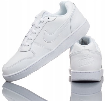 BUTY NIKE EBERNON LOW AQ1779 100 SKÓRZANE R-36