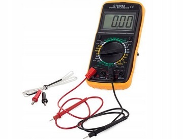 cyfrowy multimetr temperaturą DT9208A wyświelacz LCD sonda ZWY