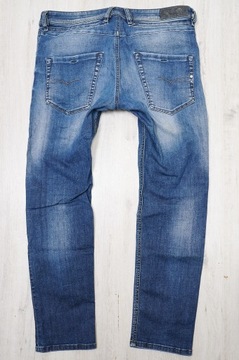 DIESEL BELTHER JEANS spodnie męskie granatowe PREMIUM 34/30 pas 90