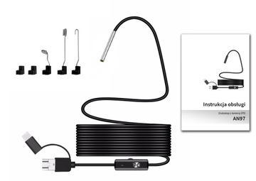 ЭНДОСКОПНАЯ инспекционная камера для HD PIPE ENGINE 3,9 мм USB-C ANDROID PC OTG