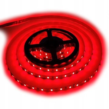 Taśma 300 LED SMD5630 IP20 czerwona 24V 1m