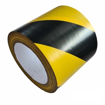 ПРОЧНАЯ ЛЕНТА С ПРЕДУПРЕЖДАЮЩЕЙ МАРКИРОВКОЙ ЗДОРОВЬЯ И БЕЗОПАСНОСТИ, ЖЕЛТАЯ И ЧЕРНАЯ 100 мм x 33 м