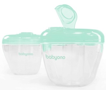 BabyOno Czterokomorowy POJEMNIK NA MLEKO w proszku