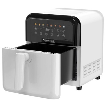 FRYTOWNICA BEZTŁUSZCZOWA 6L AIR FRYER 1600W METALOWE WNĘTRZE WYŚWIETLACZ