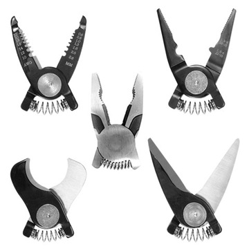 НАБОР ЩИПЦОВ ДЛЯ ЭЛЕКТРИКА ЩИПЦЫ ДЛЯ ЭЛЕКТРИКА 5в1 СО СМЕННЫМИ ГОЛОВКАМИ