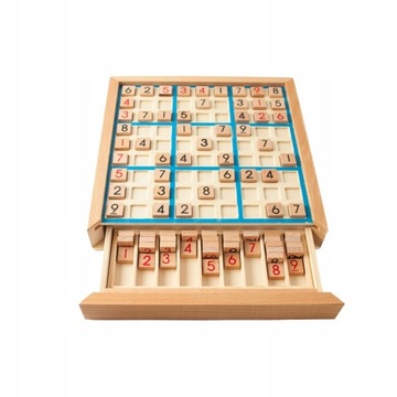 Sudoku Drewniane Super Gra Logiczna dla Dziecka