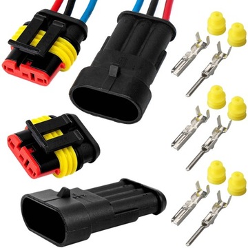 KOSTKA WTYK ZŁĄCZE HERMETYCZNE SUPERSEAL 3 PIN 1.5