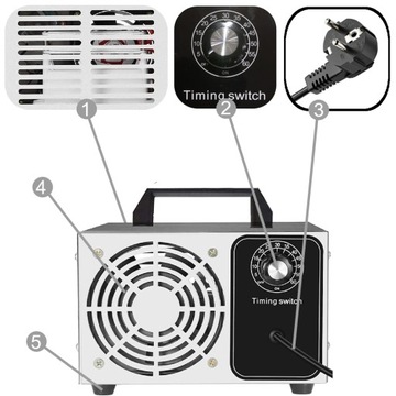 GENERATOR OZONU MOCNY 28 000 MG/H ozonator +TIMER
