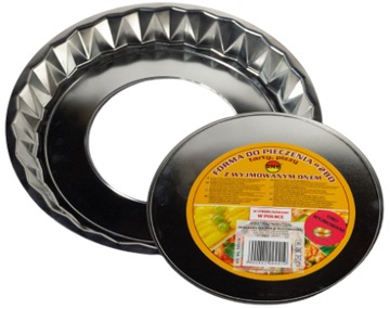 SNB - Blacha - Forma do pieczenia tarty pizzy - z wyjmowanym dnem - Ø 28 cm