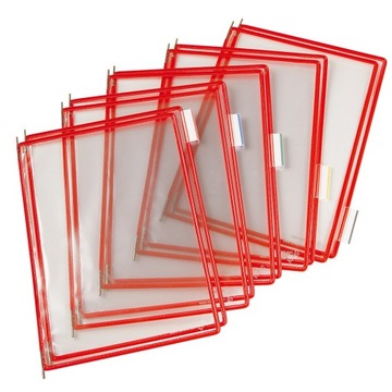 Panel prezentacyjny TARIFOLD A3 x 10 szt. czerwony