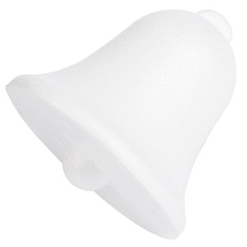 [608271] Dzwonek styropianowy z sercem 8,5cm biały