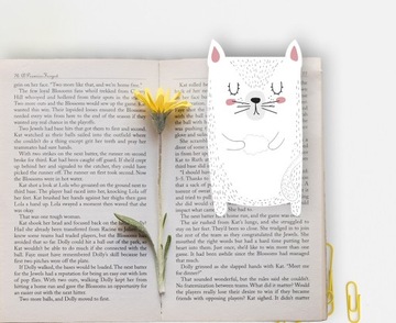 МАГНИТНАЯ ЗАКЛАДКА, БЕЛЫЙ КОШКА