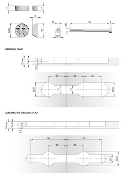 РАЗЪЕМ ДЛЯ СОЕДИНЕНИЯ СТОЛЕШНИЦ ITALIANA COMPACT (2 шт.)