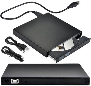 NAPĘD CD-R/DVD-ROM/RW ZEWNĘTRZNY USB NAGRYWARKA DO LAPTOPA PRZENOŚNY