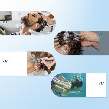 100 sztuk wodoodpornych nauszników naklejki na uszy samoprzylepne przezroczyste folie