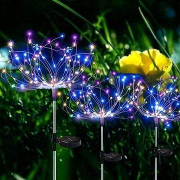 4x садовый светильник на солнечных батареях DANDELICE 480 LED ROCKED GARDEN LED RGB+PILOT