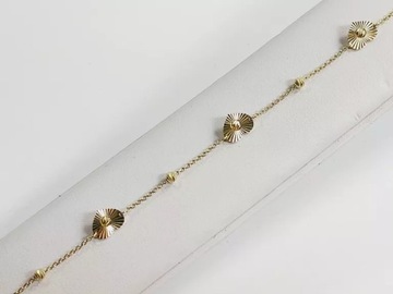 NIENOSZONA ZŁOTA BRANSOLETKA P585 1,8G 19,5CM