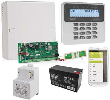 Zestaw SATEL PERFECTA16+KLAWIATURA PRF-LCD OBUDOWA TRANSFOR ANTENA