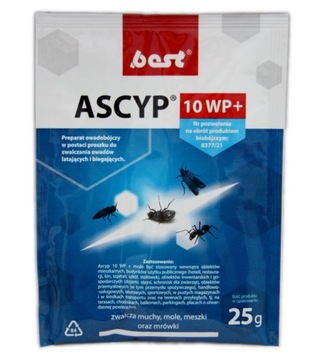 ASCYP 10 WP + 25g preparat owadobójczy na owady latające i biegające BEST