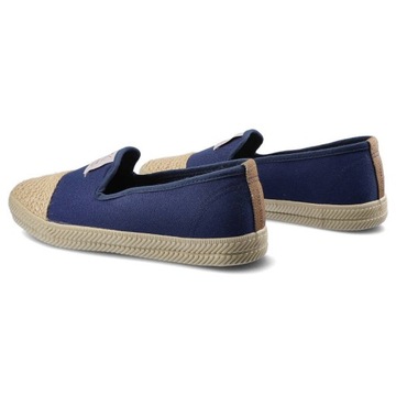 Granatowe Espadryle Cross Jeans Damskie Modne Buty