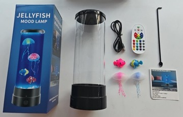 НОЧНАЯ ЛАМПА МЕДУЗА РЫБА СВЕТОДИОДНАЯ ЛАМПА ПЛАВАЮЩАЯ 3D МЕДУЗА РЫБА + пульт дистанционного управления