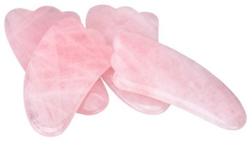 ГУА ША ЛИЦЕВАЯ ПЛИТА КАМЕНЬ РОЗОВЫЙ КВАРЦ БОЛЬШАЯ