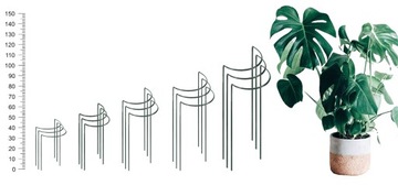 Стальная опора для зажима Monstera 115 см, 3 шт.