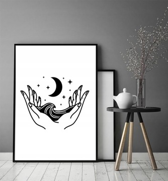 КАРТИНА-ПОСТЕР В РАМКЕ 43х33 см Ночь P1140