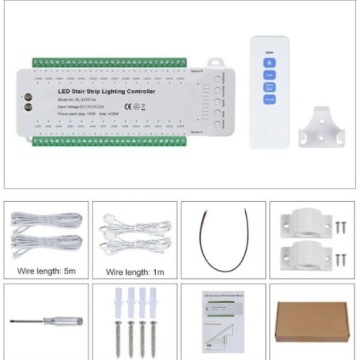 Лестничный контроллер 28 каналов 12-24V 420W 2x Детектор движения Pir Pilot