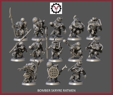 Bomber Skryre Ratmen - Vinciminiatures - Druk 3D