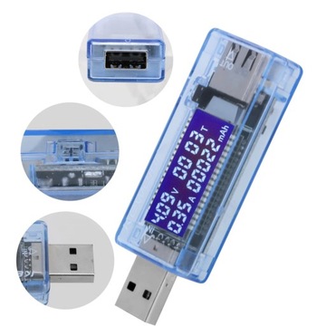 МЕТР ВОЛЬТМЕТР USB АМПЕРМЕТР ТЕСТЕР НАПРЯЖЕНИЯ И ТОКА