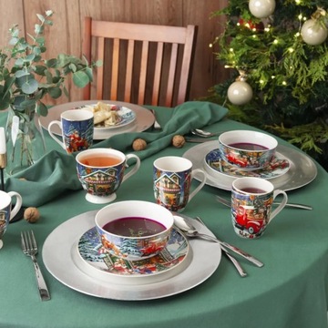 Набор рождественских кружек 6 шт подарочные кружки Altom Magic Village 320 мл