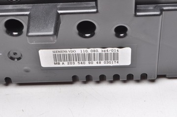 MERCEDES CLC CL203 1.8 PŘÍSTROJOVÁ DESKA BUDÍKY GB A2035409048