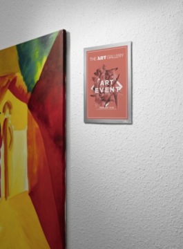 САМОКЛЕЯЩАЯСЯ РАМКА ОБОИ DURAFRAME А4 СЕРЕБРЯНЫЕ