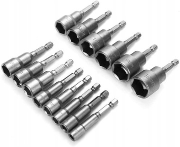 ГОЛОВКИ ТОРЦЕВЫЕ КЛЮЧИ ДЛЯ ОТВЕРТОК НАБОР СИЛЬНЫХ МАГНИТОВ 14 шт.