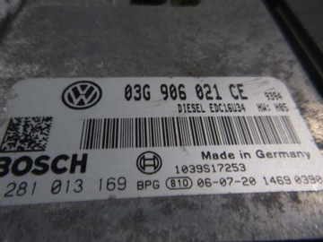 VW EOS 2.0 TDI 06-11 JEDNOTKA MOTORU 03G906021CE