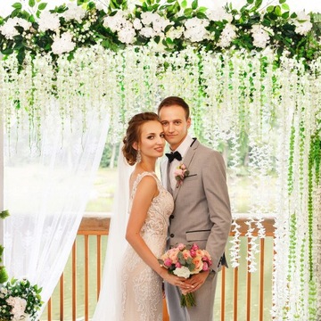 12 ИСКУССТВЕННЫХ ИЗДЕЛИЙ ВИСТЕРИ ДЛЯ СВАДЬБЫ И УКРАШЕНИЯ ДОМА