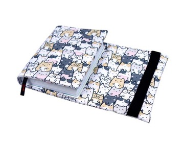 Etui, otulacz na książkę cute cats